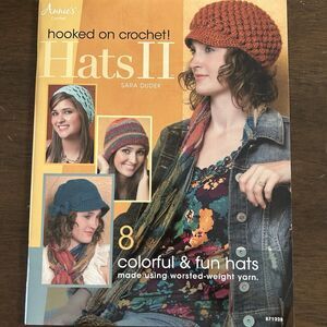 Annie's Attic Hooked on Crochet HATS II Pattern Booklet 8 Colorful Projects